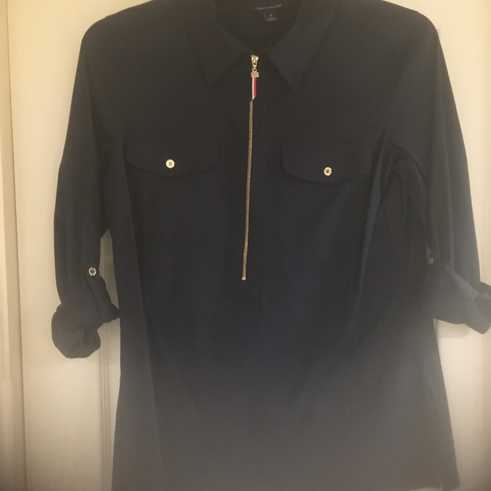 Shirt, navy blue, original tags, never worn.
